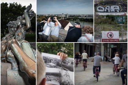 Netradicne prehliadky Bratislava cez hru v mobile a bicykel