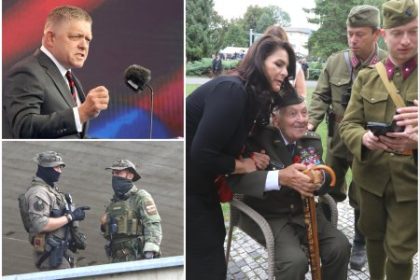 Oslavy SNP podriadili politike Pellegrini kritizoval novinarov Fico citoval Hitlera a Husaka Kalinak vynadal folkloristom