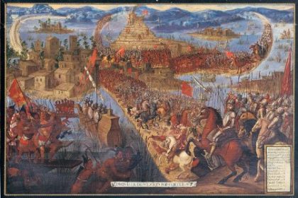 Bohovia priplavali po mori Spanieli a koniec Azteckej rise