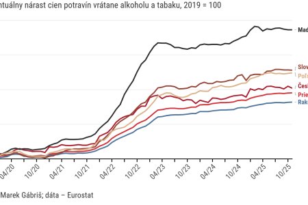Graf roka Mareka Gabrisa Ceny potravin vlani rastli najviac na Slovensku a v Madarsku