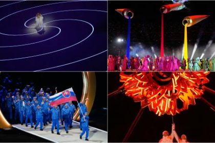 Mariah Carey holubica mieru alebo dva olympijske ohne Najlepsie fotografie z otvorenia olympiady