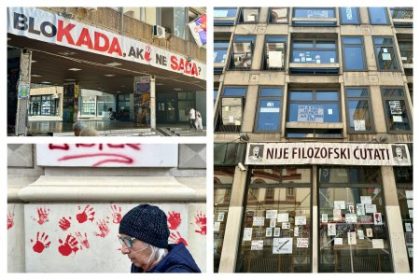Mate krvave ruky srbskavlada zneuziva tragediu na univerzite proti skolam a protestujucim studentom