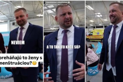 Odbornicky reaguju na video ministra Saska v ktorom vtipkuje o menstruacnych bolestiach