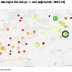 pred druhym kolom prijimacich skusi su volne miesta aj na gymnaziach v bratislave interaktivna mapa celeho slovenska