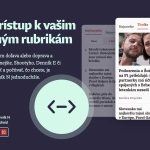 novinka v aplikacii dennik n k oblibenym rubrikam sa teraz dostanete jednym gestom