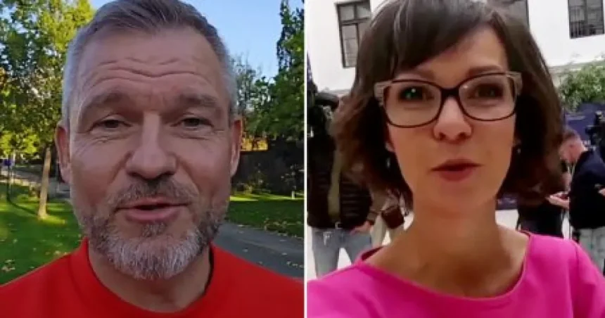 Pellegrini sa nefotil s maketou Trumpa, kritizoval redaktorku Markízy za výkon jej práce
